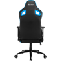 Кресло для геймера Sharkoon Elbrus 2 чёрно-синее (синтетическая кожа, регулируемый угол наклона, механизм качания)