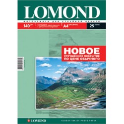 Фотобумага Lomond A4, 140гр, 25л белый глянцевое для струйной печати (0102076)