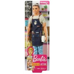 Кукла Mattel Barbie Ken из серии «Кем быть» FXP01/FXP03 Бариста