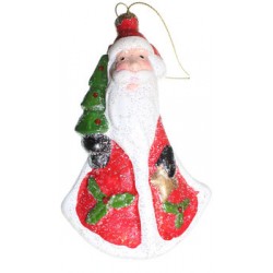 Ёлочное украшение Новогодняя сказка Дед Мороз 13 см (пластик)