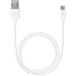Кабель USB-MicroUSB 1.2m белый Deppa (72167)