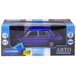 Модель машины 'Автопанорама' 1:22 ВАЗ 2106, синий (открываются двери, капот и багажник)