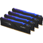 Модуль памяти DIMM 32Gb 4х8Gb DDR4 PC25600 3200MHz Kingston HyperX Fury RGB Black Series XMP (HX432C16FB3AK4/32)