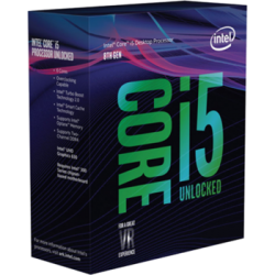 Процессор Intel Core i5-8600K, 3.6ГГц, (Turbo 4.3ГГц), 6-ядерный, L3 9МБ, LGA1151v2, BOX