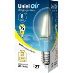 Uniel Air LED-A60-8W/WW/E27/CL GLA01TR UL-00002210