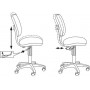 Кресло без подлокотников Бюрократ Ch-204NX 26-21 синий 26-21
