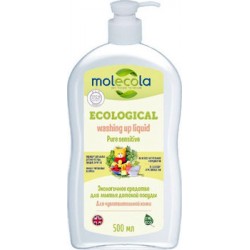 Средство для мытья детской посуды Molecola для чувствительной кожи, экологическое, 500 мл