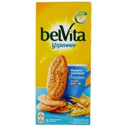 Печенье Belvita Утреннее мультизлаковое, 225 г.