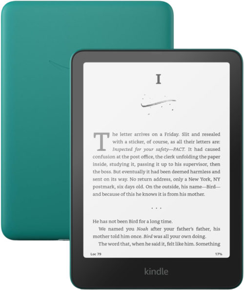 Электронная книга Amazon Kindle PaperWhite 2024 (с рекламой), 16 ГБ, нефритовый