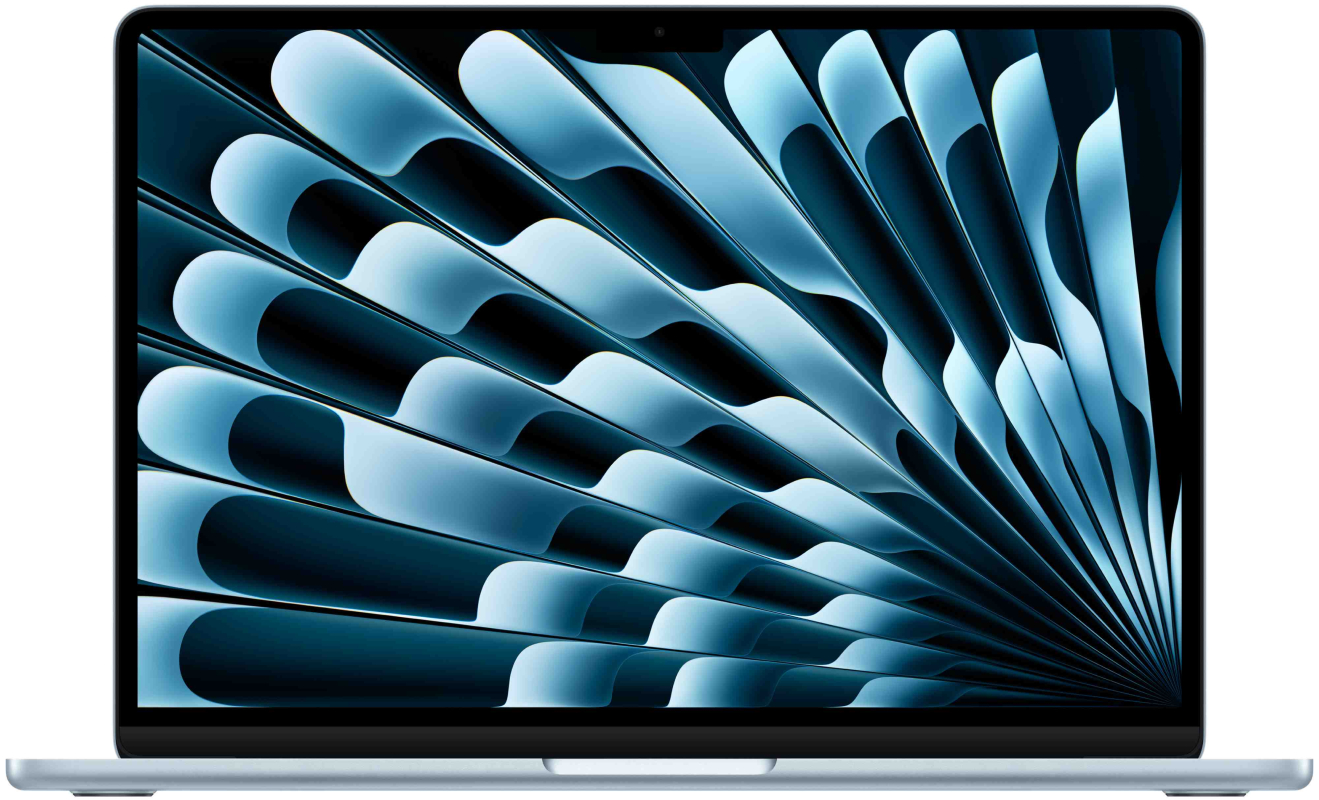Apple MacBook Air 13" (M5, 10C CPU/10C GPU, 2026), 24 ГБ, 1 ТБ SSD, «небесно-голубой»