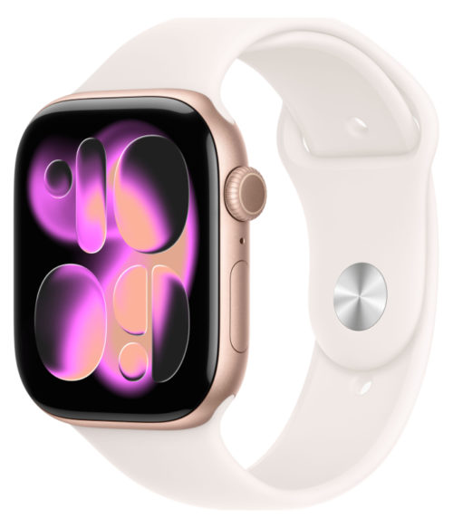 Умные часы Apple Watch Series 11, 46 mm, Rose Gold Aluminium Light Blush Sport Band M/L