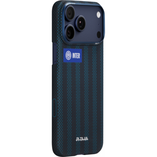 Ультра тонкий чехол PITAKA (PitaTap™) для iPhone 17 Pro Max, (FC.Internazionzle Milano) Чёрно-синий