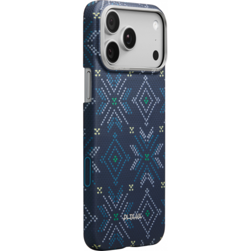 Ультра тонкий чехол PITAKA (PitaTap™) для iPhone 17 Pro, (Navy) Синий
