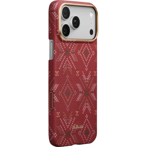 Ультра тонкий чехол PITAKA (PitaTap™) для iPhone 17 Pro, (Scarlett) Красный