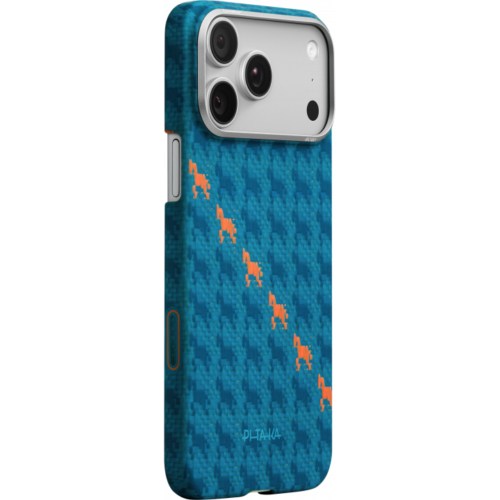 Ультра тонкий чехол PITAKA (PitaTap™) для iPhone 17 Pro, (Indigo) Синий