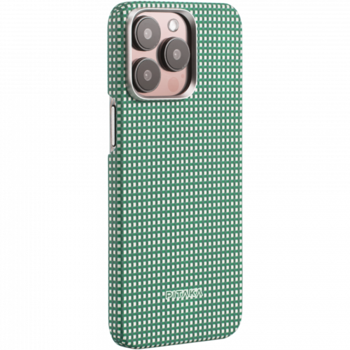 Ультра тонкий чехол Pitaka MagEZ 5 for iPhone 15 Pro 6.1" - Зеленый