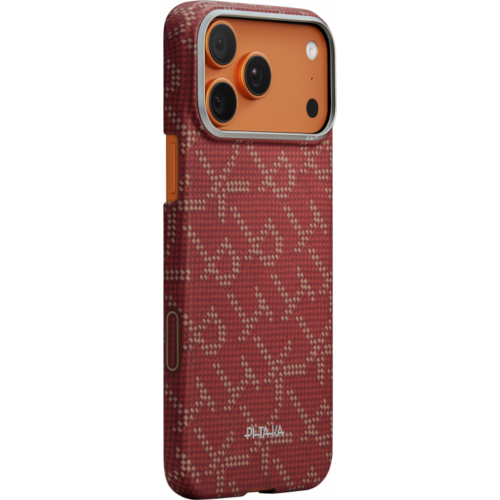 Ультра тонкий чехол PITAKA Leaping (PitaTap™) для iPhone 17 Pro, (PTK) Красно-Золотой