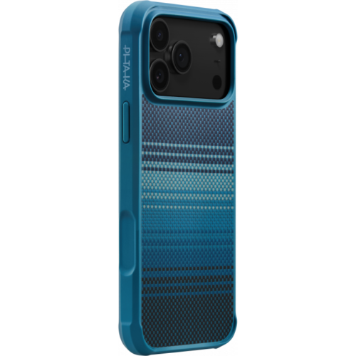 Противоударный чехол PITAKA с амортизирующими накладками для iPhone 17 Pro Max, (Moonrise) Синий