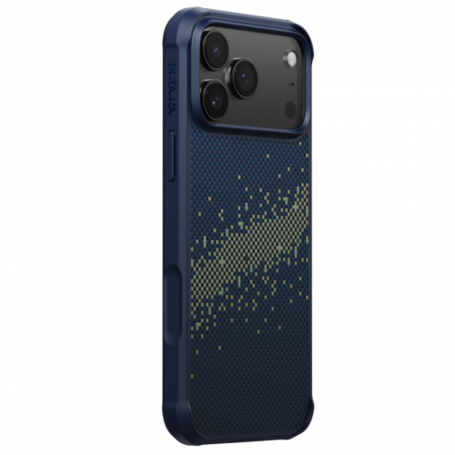 Противоударный чехол Pitaka с амортизирующими накладками для iPhone 17 Pro, Млечный путь