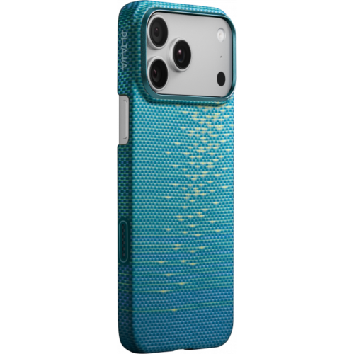 Ультра тонкий чехол PITAKA (PitaTap™) для iPhone 17 Pro, (Lucid Blue) Голубой