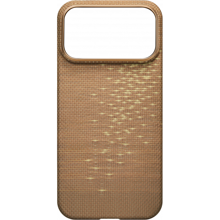 Ультра тонкий чехол PITAKA (PitaTap™) для iPhone 17 Pro Max, (Golden Glint) Золотой — изображение 3