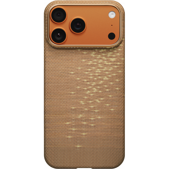 Ультра тонкий чехол PITAKA (PitaTap™) для iPhone 17 Pro Max, (Golden Glint) Золотой — изображение 2
