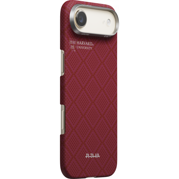 Ультра тонкий чехол PITAKA (PitaTap™) для iPhone Air, (Harvard Crimson) Красный