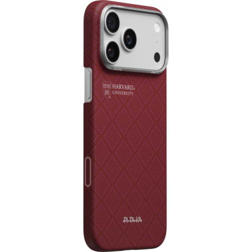 Ультра тонкий чехол PITAKA (PitaTap™) для iPhone 17 Pro Max, (Harvard Crimson) Красный
