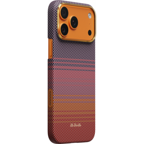 Ультра тонкий чехол PITAKA (California Dream-02) для iPhone 17 Pro Max, (Sunset 2.0) Оранжево-фиолетовый