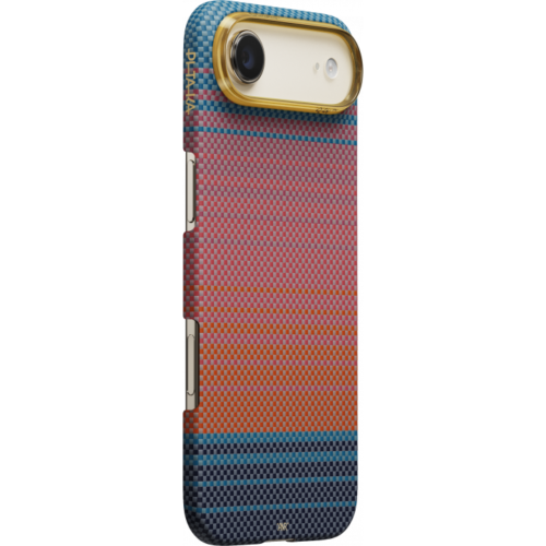 Ультра тонкий чехол PITAKA (California Dream-04) для iPhone Air, (Sunset 2.0) Оранжево-синий