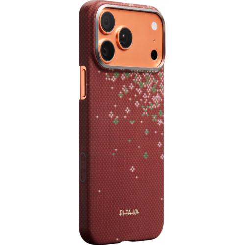 Ультра тонкий чехол PITAKA (Sakura Hours) для iPhone 17 Pro Max, (Daybreak Red) Красный