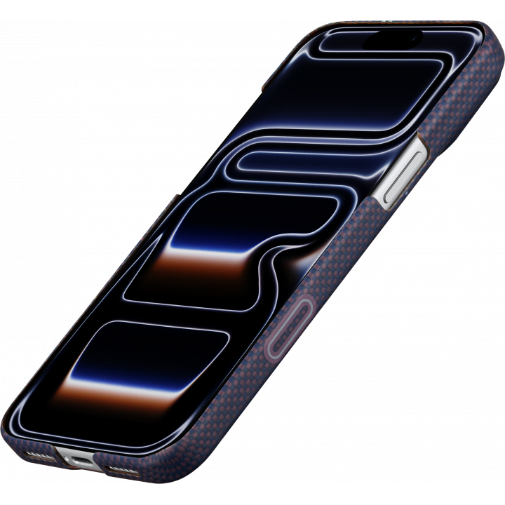 Ультра тонкий чехол PITAKA (Sakura Hours) для iPhone 17 Pro Max, (Twilight Violet) Фиолетовый — изображение 3