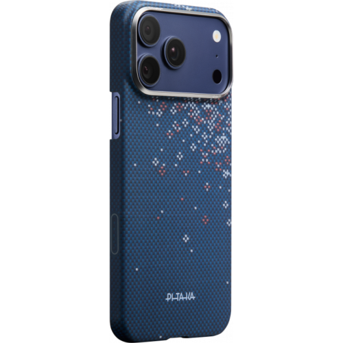 Ультра тонкий чехол PITAKA (Sakura Hours) для iPhone 17 Pro Max, (Nightfall Blue) Синий