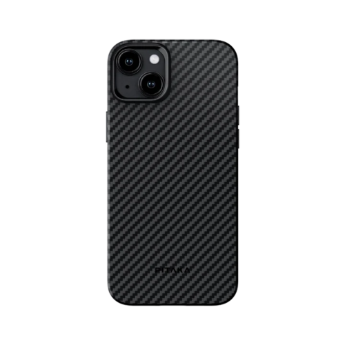 Противоударный чехол Pitaka MagEZ Pro 4 для iPhone 15 Plus (6.7"), черно-серый, кевлар (арамид)